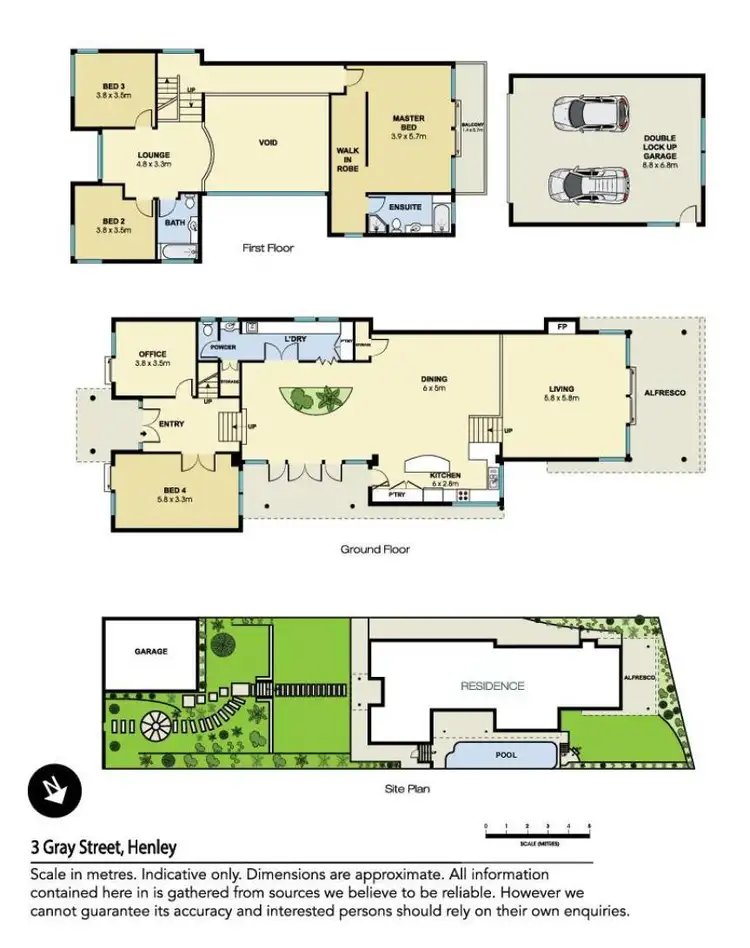 Floorplan of Homely house listing, 3 Gray Street, Henley NSW 2111