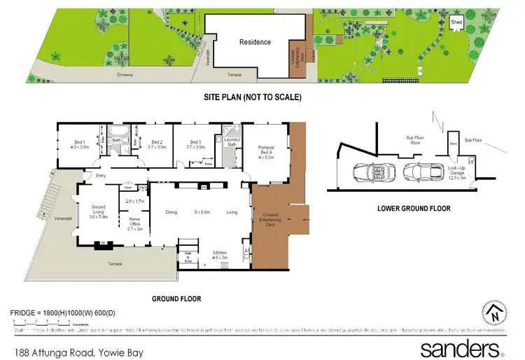 Floorplan of Homely house listing, 188 Attunga Road, Yowie Bay NSW 2228