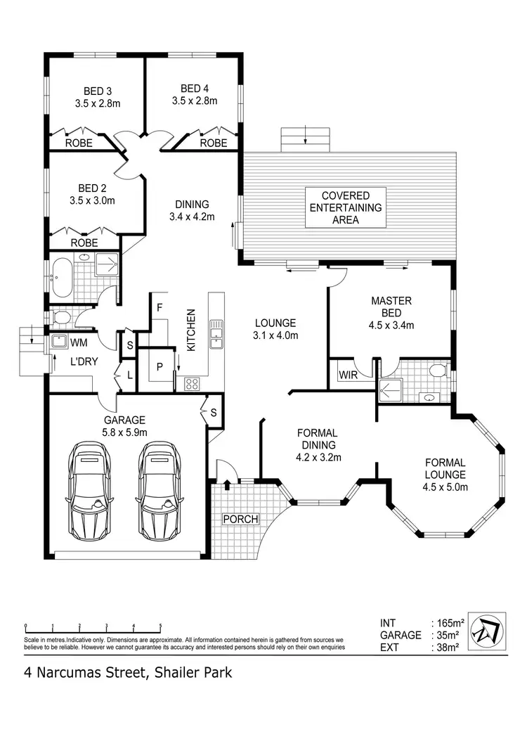 Floorplan of Homely house listing, 4 Narcamus Crescent, Shailer Park QLD 4128