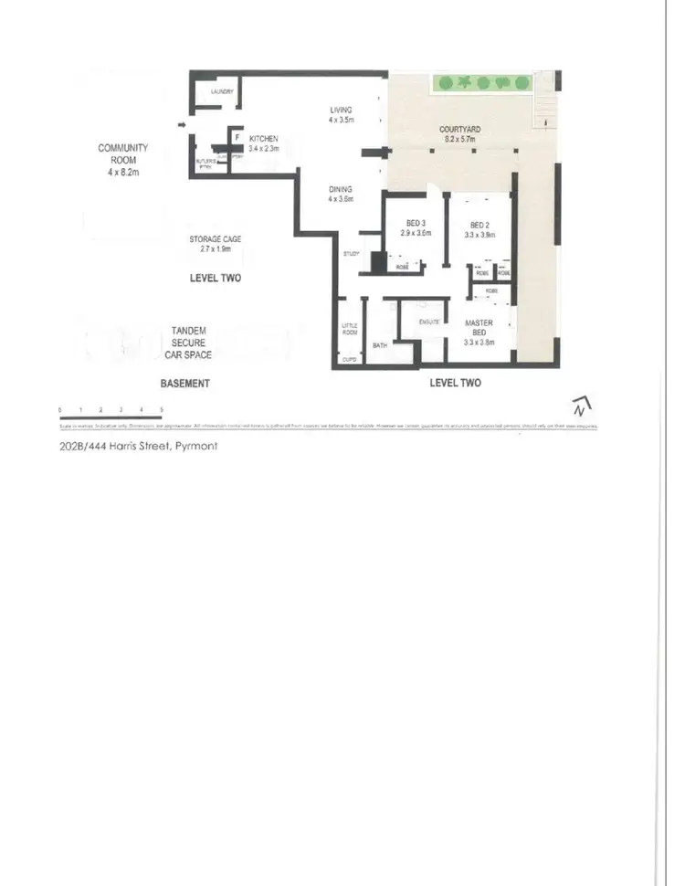 Floorplan of Homely apartment listing, 202B/444 Harris Street, Ultimo NSW 2007