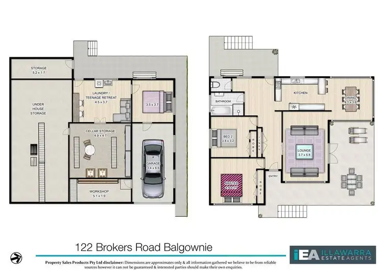 Floorplan of Homely house listing, 122 Brokers Road, Balgownie NSW 2519