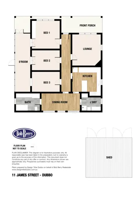 Floorplan of Homely house listing, 11 James Street, Dubbo NSW 2830