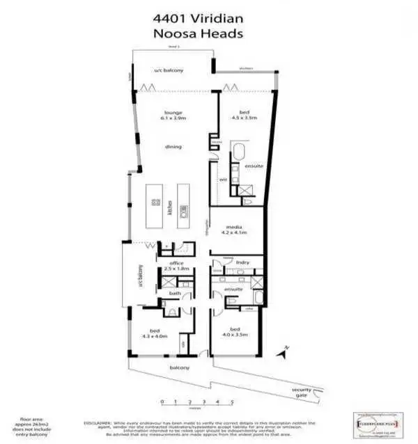 Floorplan of Homely unit listing, 4401/5 Little Hastings Street, Noosa Heads QLD 4567