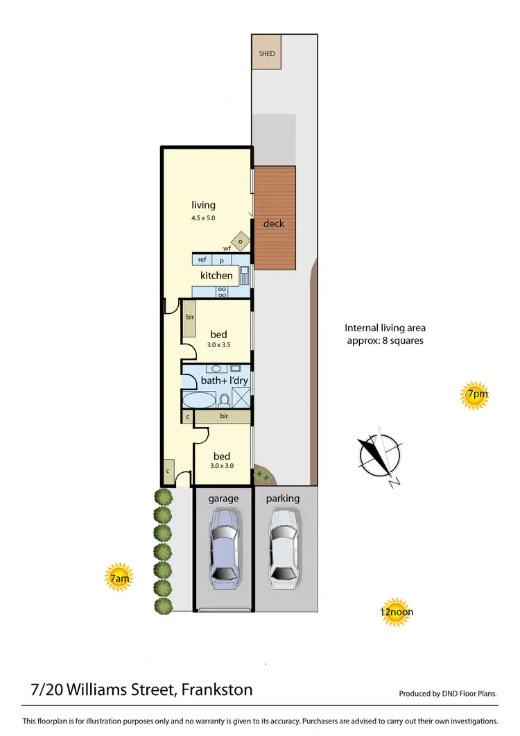 Floorplan of Homely unit listing, 7/20 Williams Street, Frankston VIC 3199