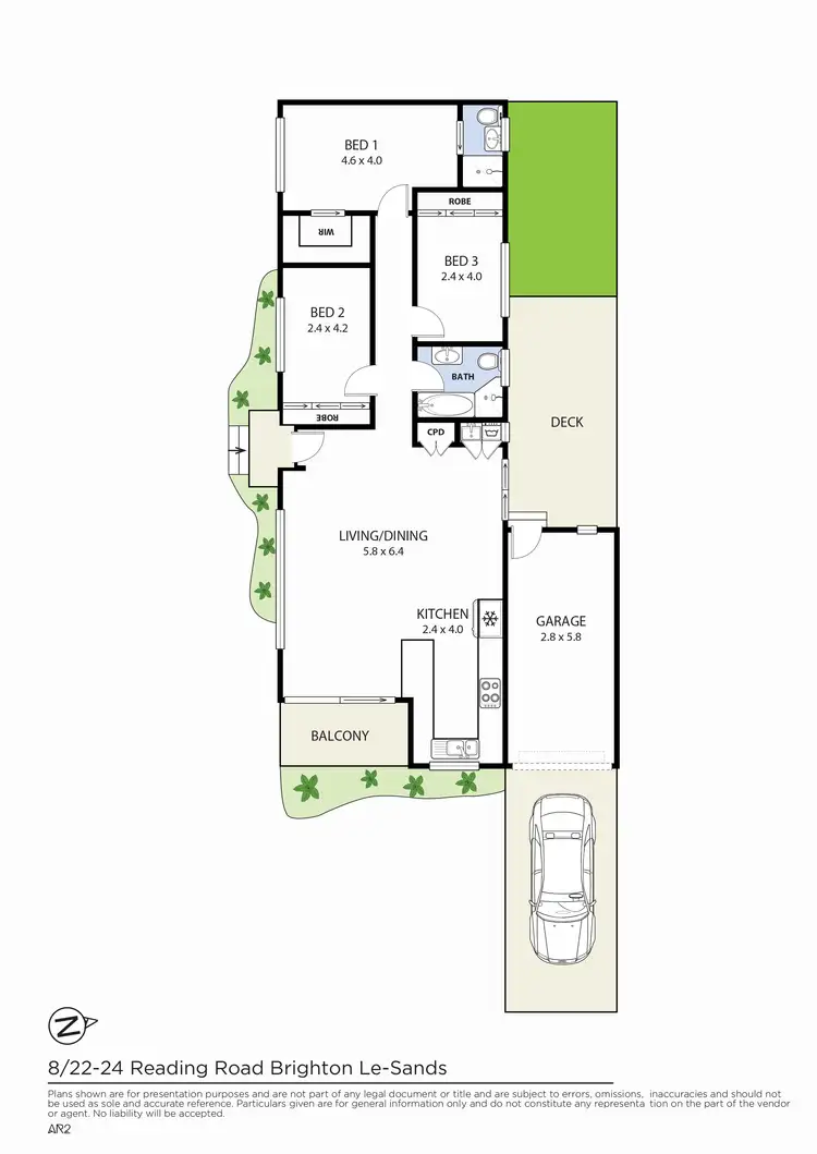 Floorplan of Homely villa listing, 8/22-24 Reading Road, Brighton-le-sands NSW 2216