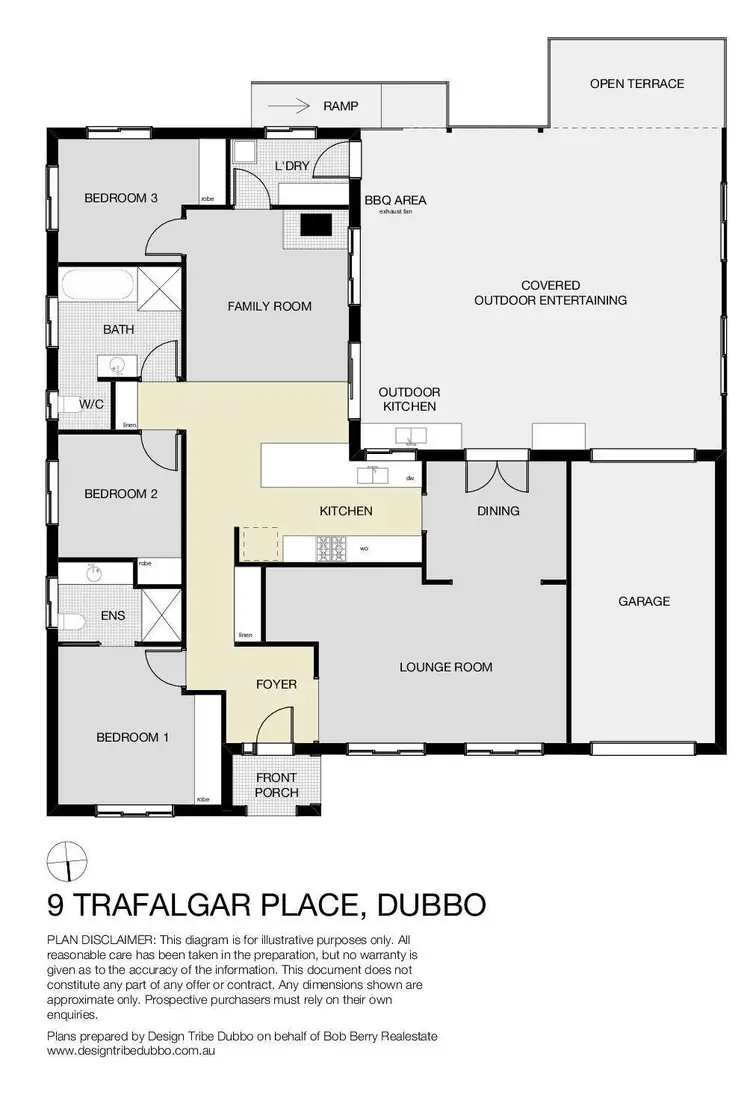 Floorplan of Homely house listing, 9 Trafalgar Place, Dubbo NSW 2830