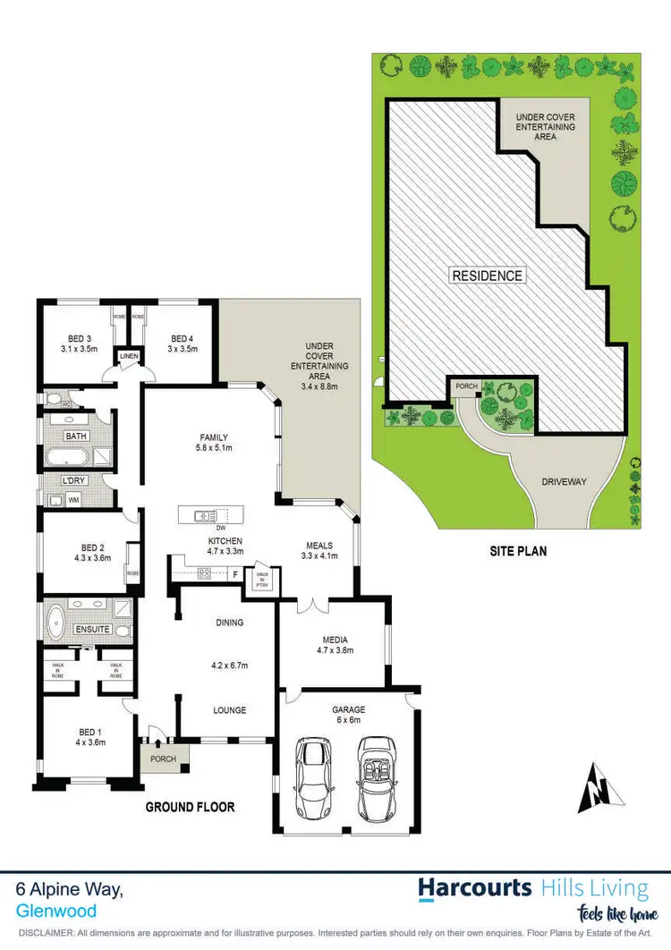 Floorplan of Homely house listing, 6 Alpine Way, Glenwood NSW 2768