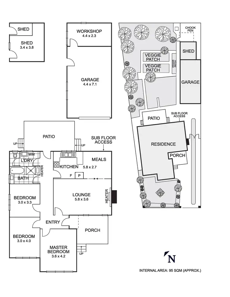 Floorplan of Homely house listing, 9 Emma Court, Coburg North VIC 3058