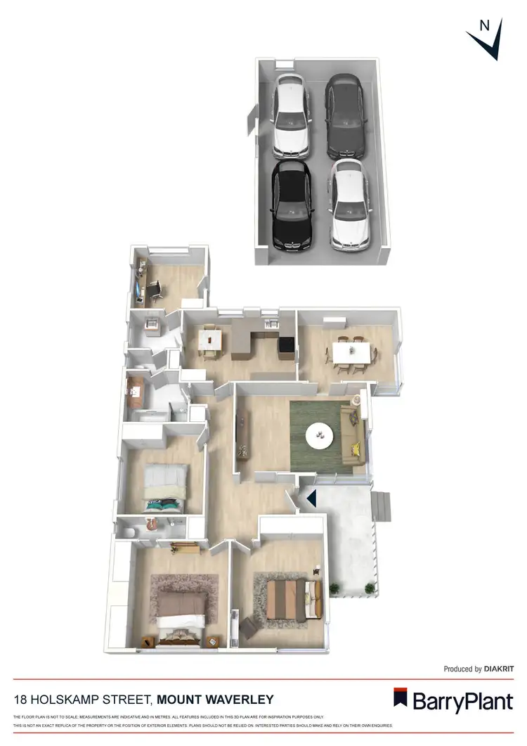 Floorplan of Homely house listing, 18 Holskamp Street, Mount Waverley VIC 3149