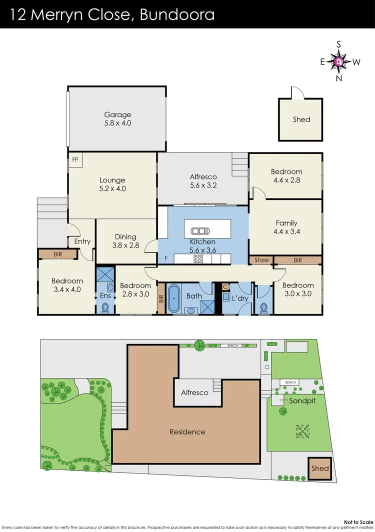 Floorplan of Homely house listing, 12 Merryn Close, Bundoora VIC 3083