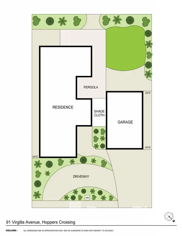 Floorplan of Homely house listing, 91 Virgilia Drive, Hoppers Crossing VIC 3029
