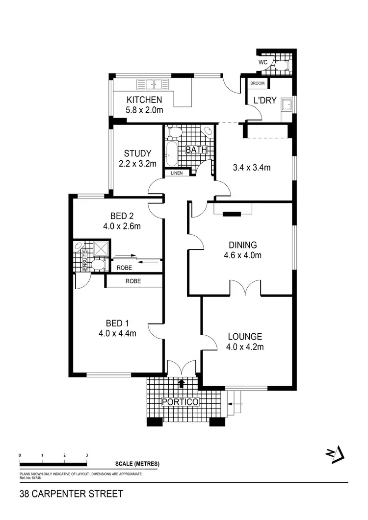 Floorplan of Homely house listing, 38 Carpenter Street, Quarry Hill VIC 3550