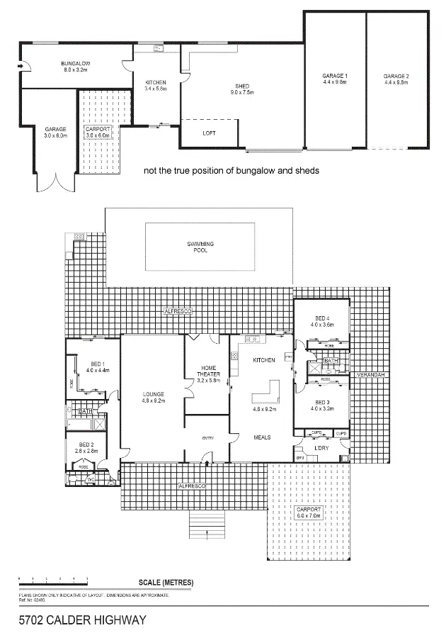 Floorplan of Homely house listing, 5702 Calder Highway, Kangaroo Flat VIC 3555