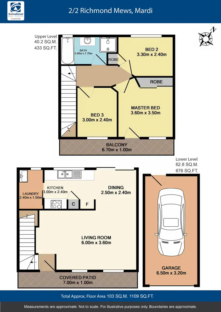 Floorplan of Homely townhouse listing, 2/2 Richmond Mews, Mardi NSW 2259
