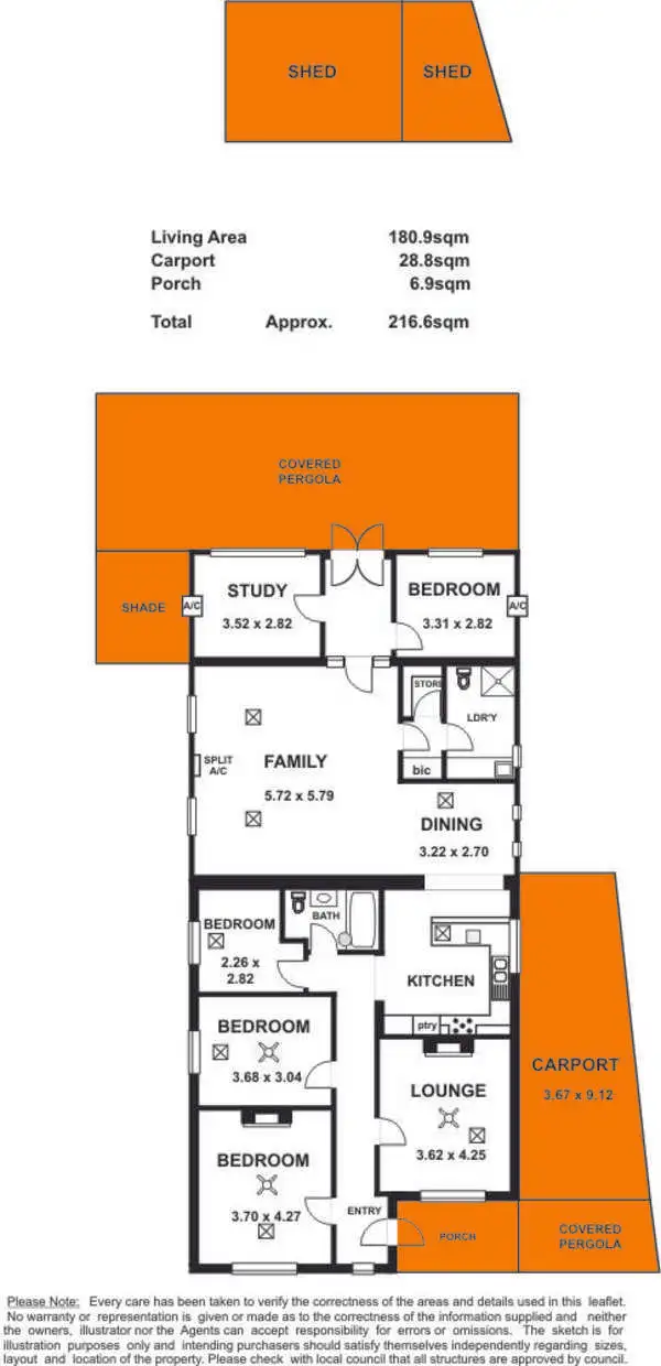 Floorplan of Homely house listing, 6 Millswood Crescent, Millswood SA 5034