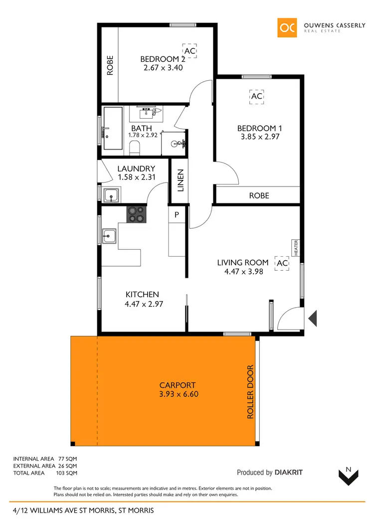 Floorplan of Homely unit listing, 4/12 Williams Avenue, St Morris SA 5068
