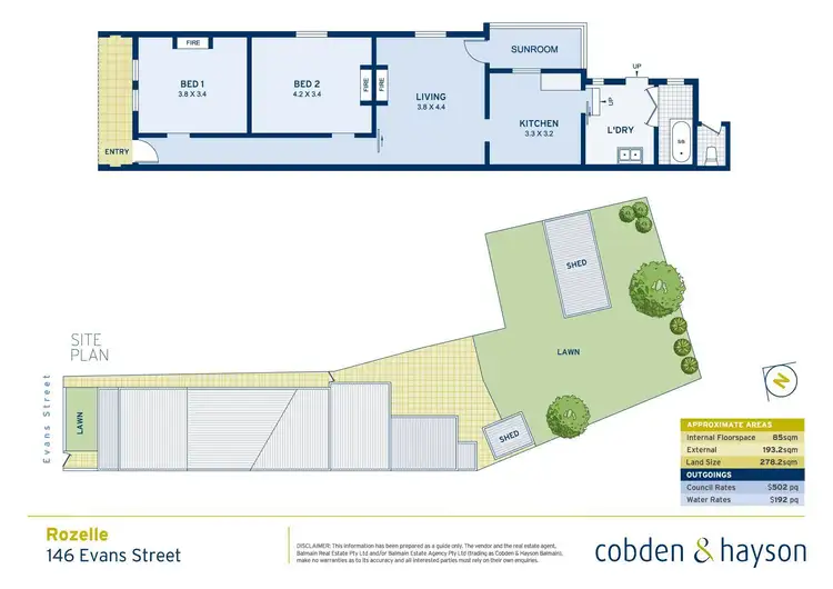 Floorplan of Homely house listing, 146 Evans Street, Rozelle NSW 2039