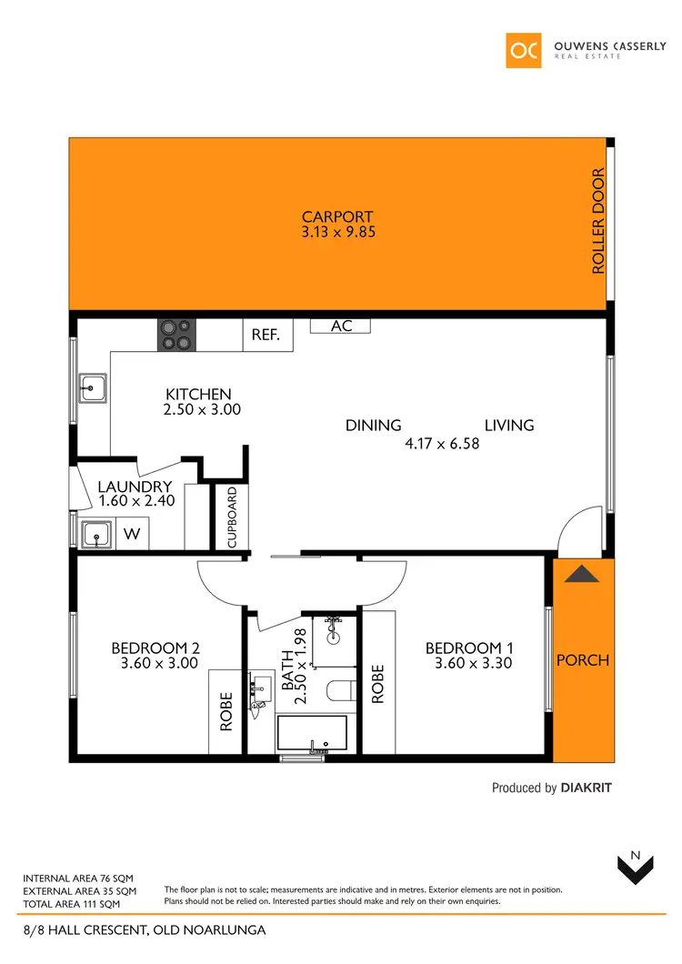 Floorplan of Homely unit listing, 8/8 Hall Crescent, Old Noarlunga SA 5168