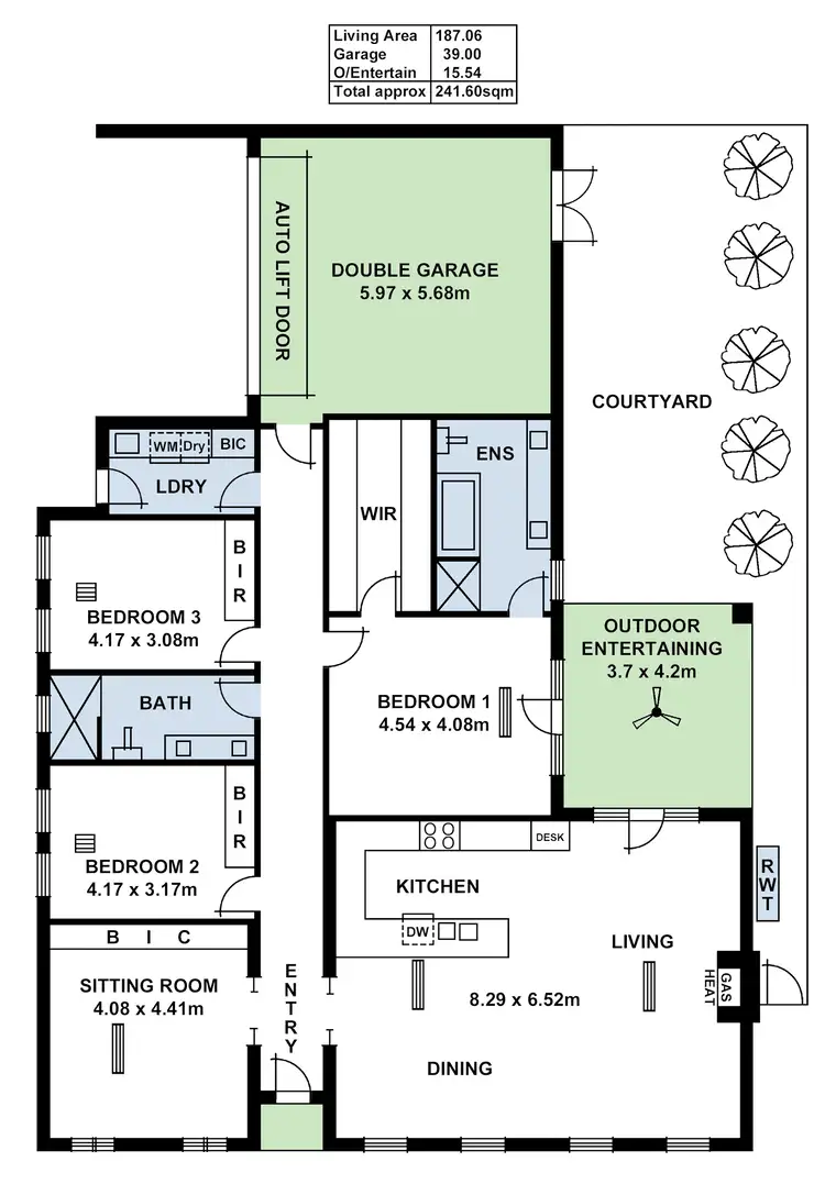 Floorplan of Homely house listing, 1 Tyne Street, Gilberton SA 5081