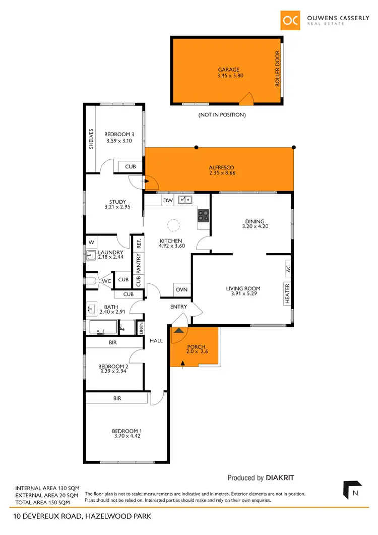 Floorplan of Homely house listing, 10 Devereux Road, Hazelwood Park SA 5066