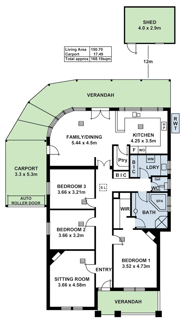 Floorplan of Homely house listing, 60 Tenth Avenue, Joslin SA 5070
