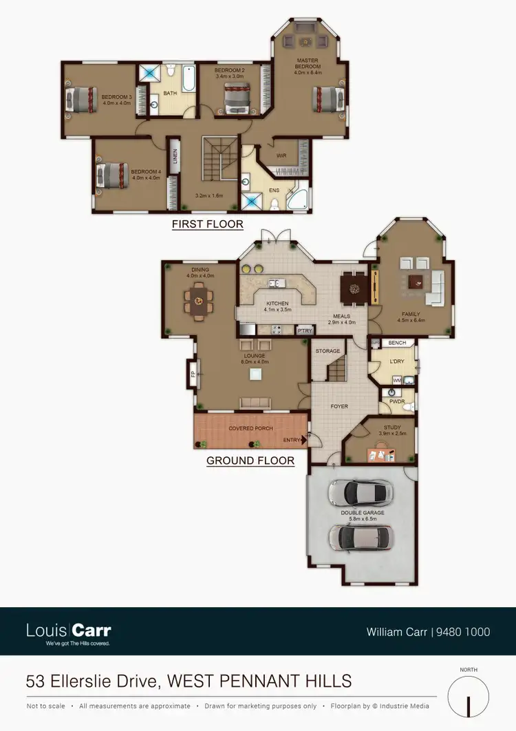 Floorplan of Homely house listing, 53 Ellerslie Drive, West Pennant Hills NSW 2125