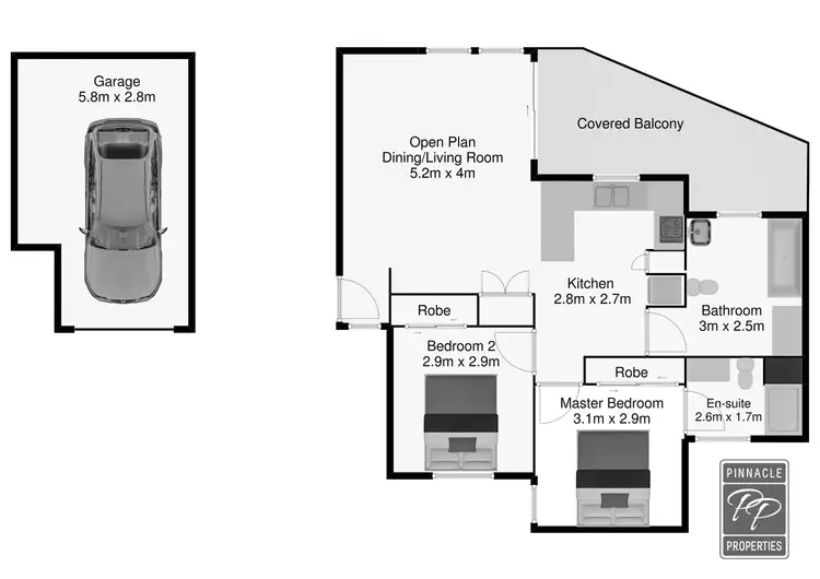 Floorplan of Homely apartment listing, 2/32 Cadell Street, Toowong QLD 4066