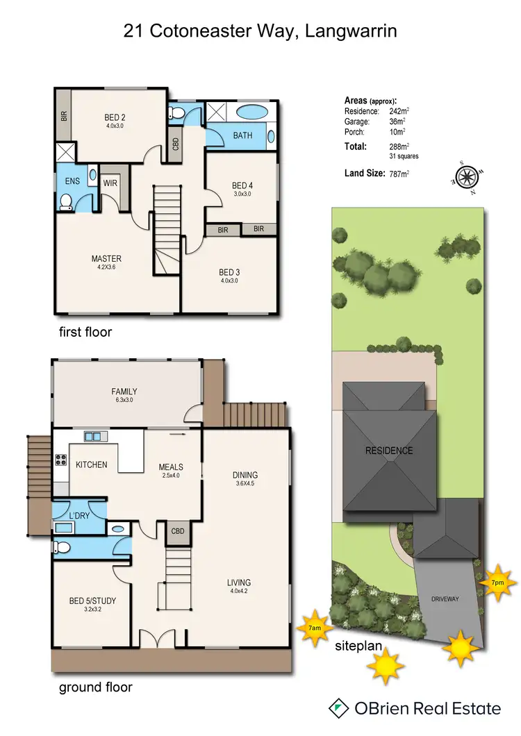 Floorplan of Homely house listing, 21 Cotoneaster Way, Langwarrin VIC 3910