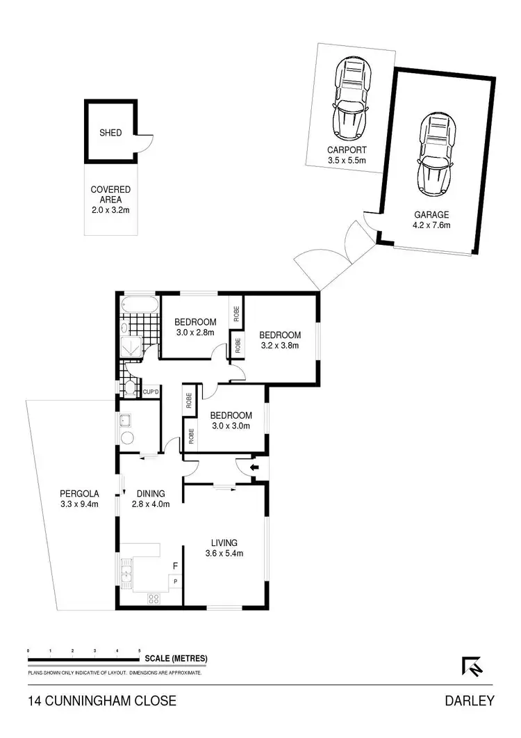 Floorplan of Homely house listing, 14 Cunningham Close, Darley VIC 3340