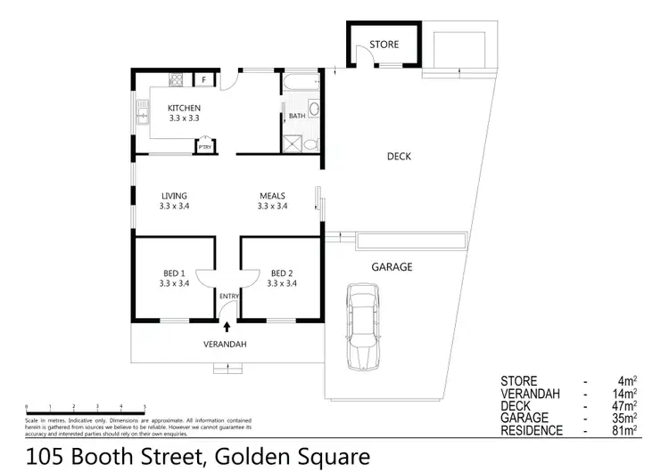 Floorplan of Homely house listing, 105 Booth Street, Golden Square VIC 3555