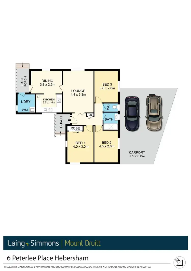 Floorplan of Homely house listing, 6 Peterlee Place, Hebersham NSW 2770