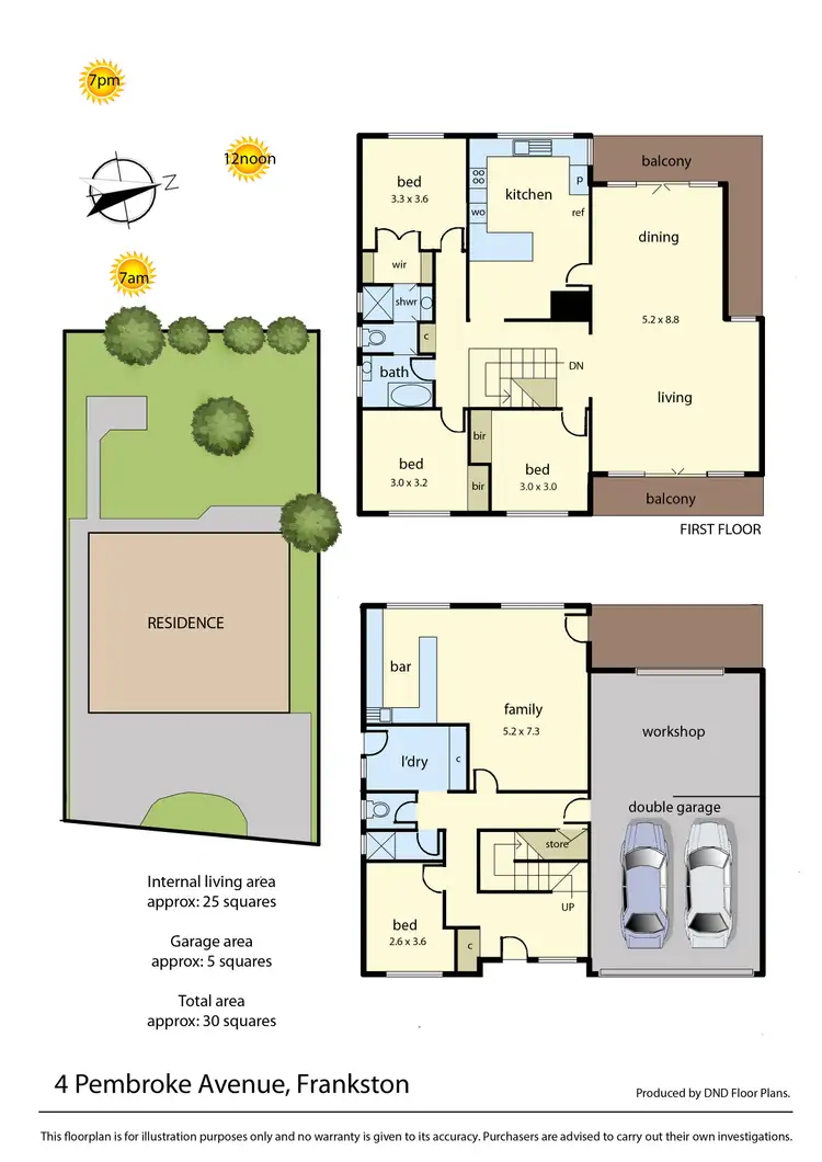 Floorplan of Homely house listing, 4 Pembroke Avenue, Frankston VIC 3199