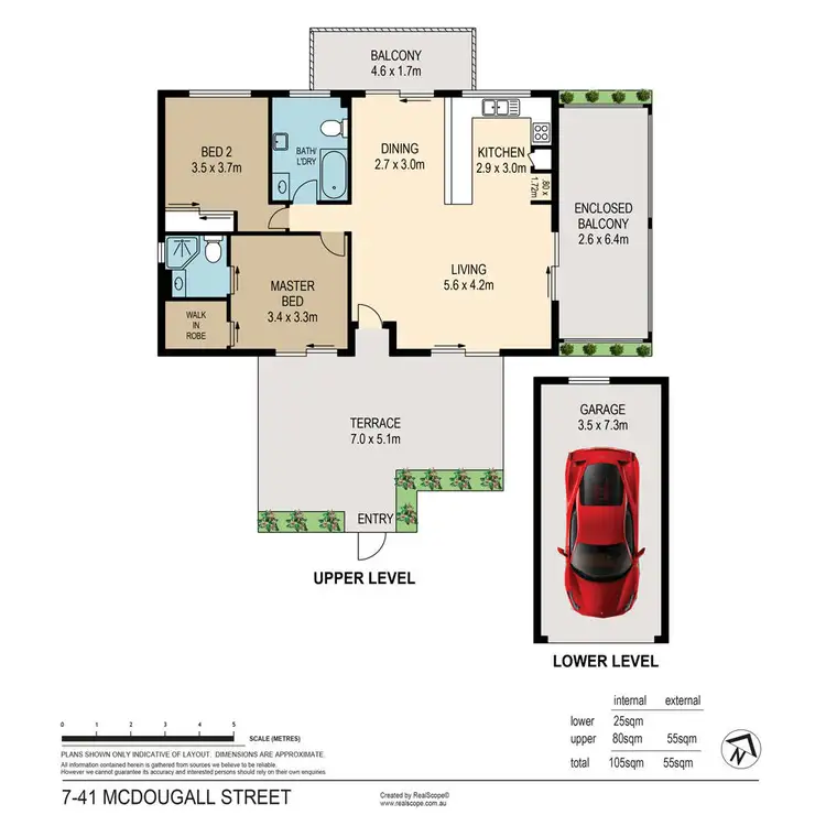 Floorplan of Homely unit listing, 7/45 McDougall Street, Milton QLD 4064