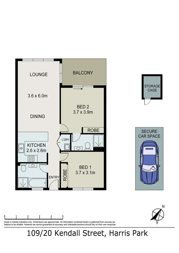 Floorplan of Homely unit listing, 109/20-24 Kendall Street, Harris Park NSW 2150