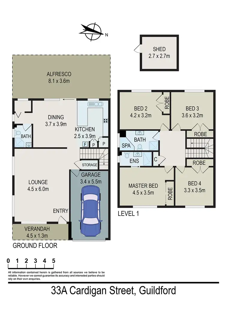 Floorplan of Homely house listing, 33a Cardigan Street, Guildford NSW 2161