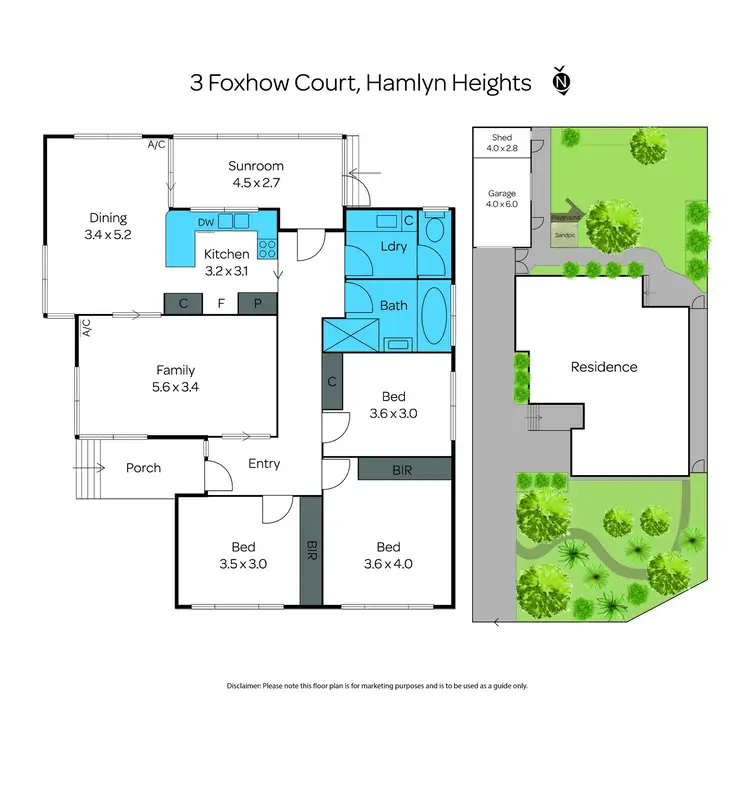 Floorplan of Homely house listing, 3 Foxhow Court, Hamlyn Heights VIC 3215