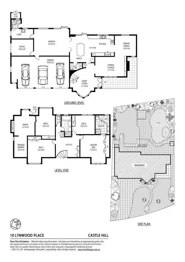 Floorplan of Homely house listing, 10 Lynwood Place, Castle Hill NSW 2154