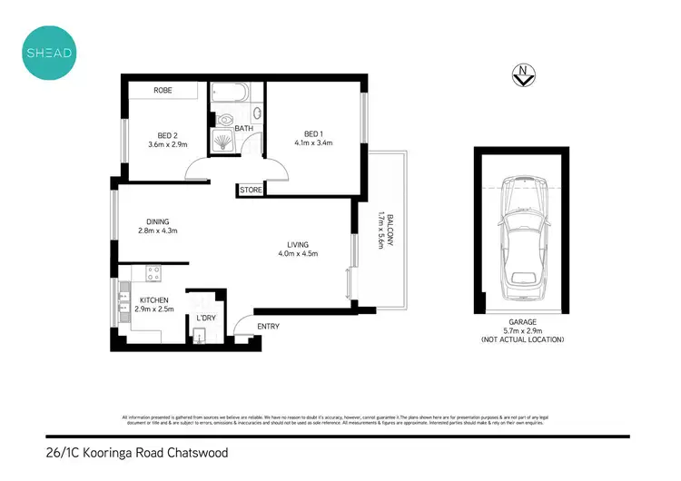Floorplan of Homely apartment listing, 26/1C Kooringa Road, Chatswood NSW 2067