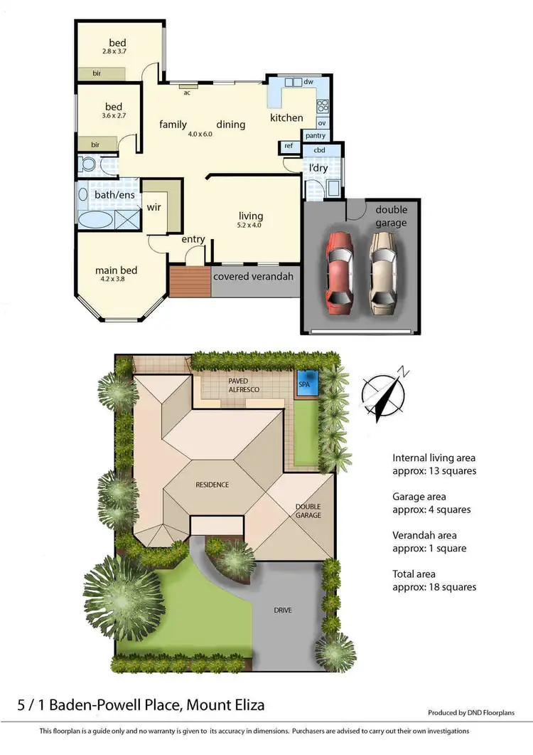 Floorplan of Homely unit listing, 5/1 Baden Powell Place, Mount Eliza VIC 3930