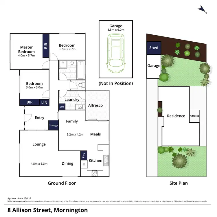 Floorplan of Homely house listing, 8 Allison Street, Mornington VIC 3931