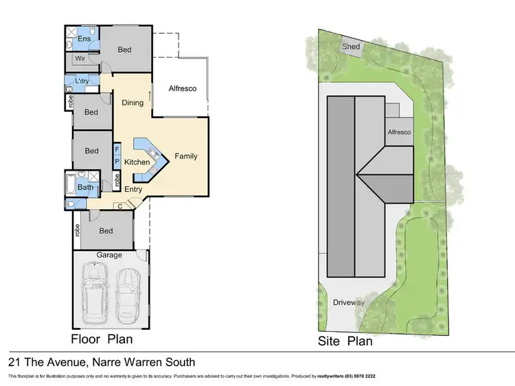 Floorplan of Homely house listing, 21 The Avenue, Narre Warren South VIC 3805