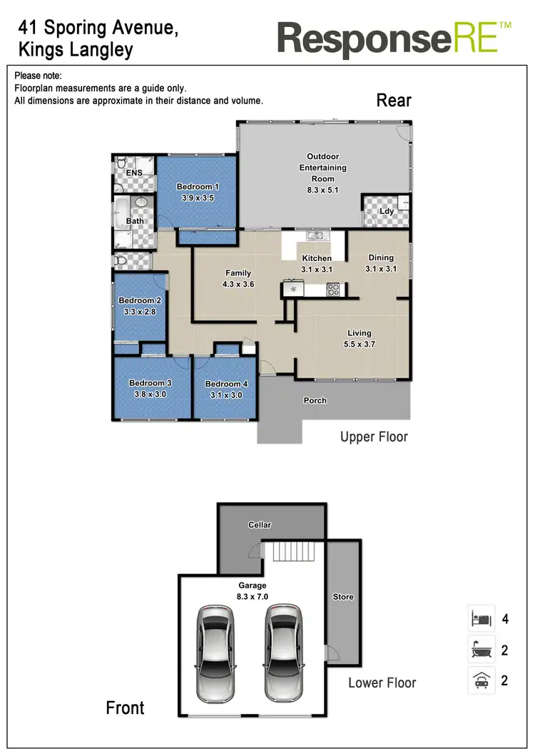 Floorplan of Homely house listing, 41 Sporing Avenue, Kings Langley NSW 2147