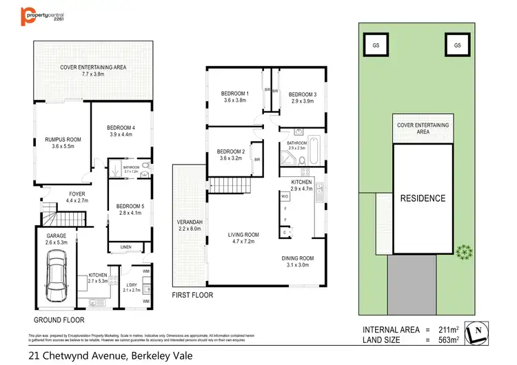 Floorplan of Homely house listing, 21 Chetwynd Avenue, Berkeley Vale NSW 2261