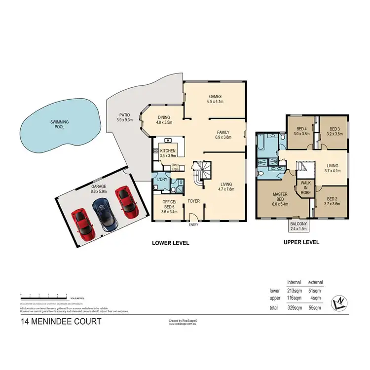 Floorplan of Homely house listing, 14 Menindee Court, Westlake QLD 4074