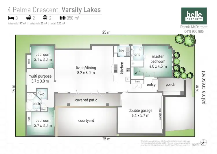 Floorplan of Homely house listing, 4 Palma Crescent, Varsity Lakes QLD 4227