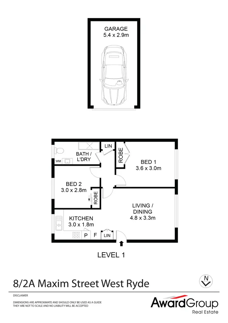 Floorplan of Homely unit listing, 8/960 Victoria Road, West Ryde NSW 2114
