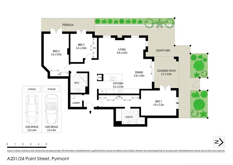 Floorplan of Homely apartment listing, A201/24 Point Street, Pyrmont NSW 2009