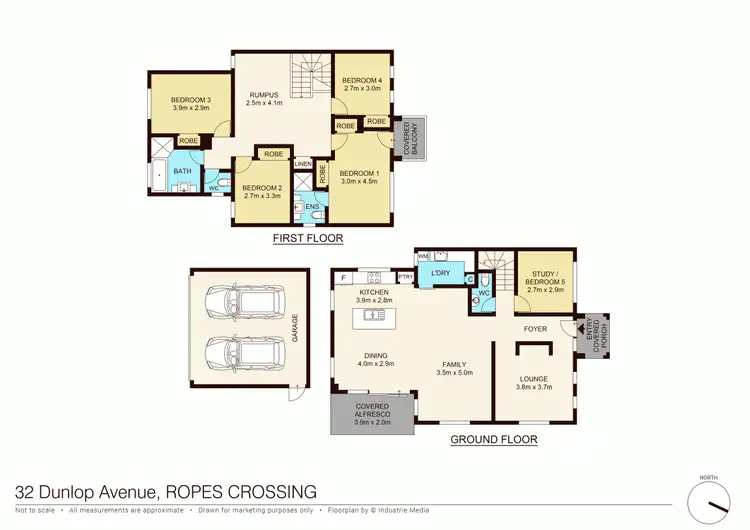 Floorplan of Homely house listing, 32 Dunlop Avenue, Ropes Crossing NSW 2760