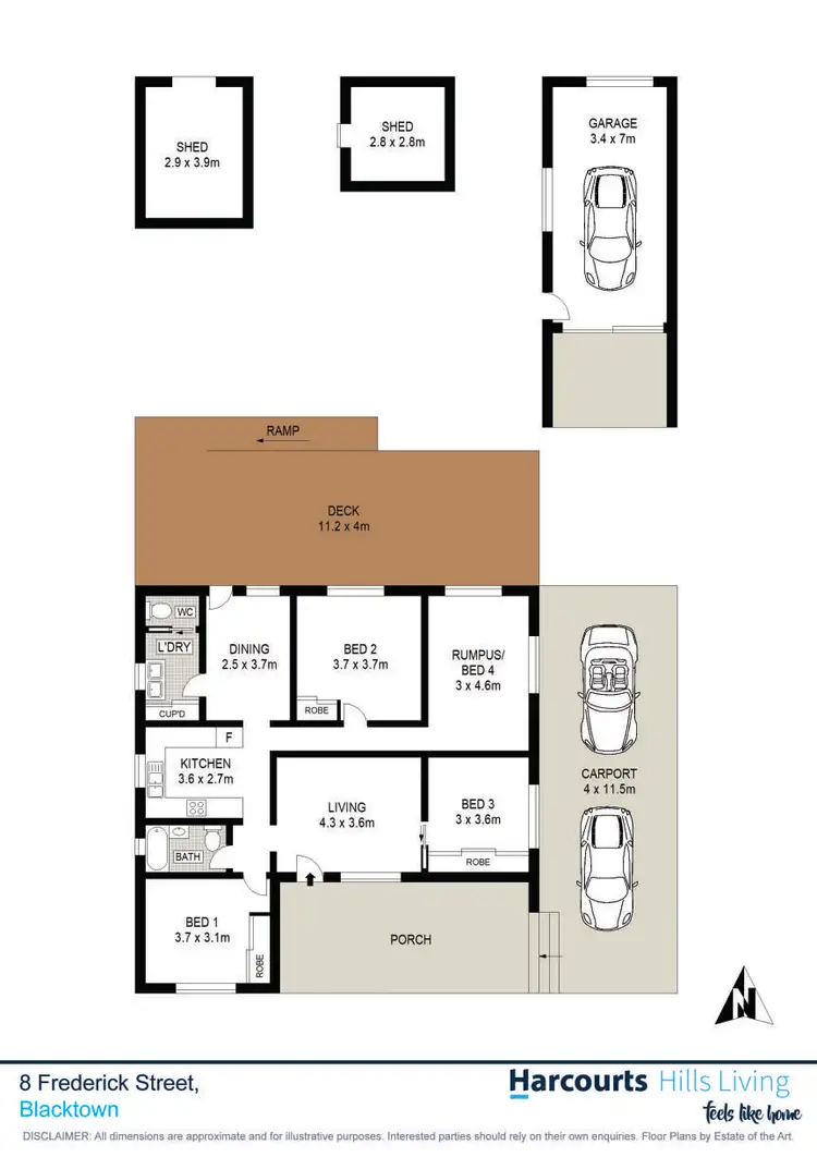 Floorplan of Homely house listing, 8 Frederick Street, Blacktown NSW 2148