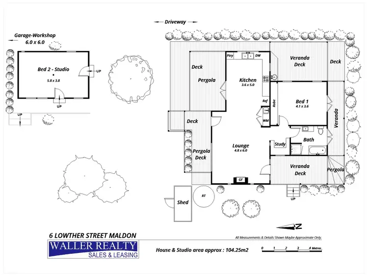 Floorplan of Homely house listing, 6 Lowther Street, Maldon VIC 3463